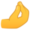 Pinched Fingers emoji on Emojione